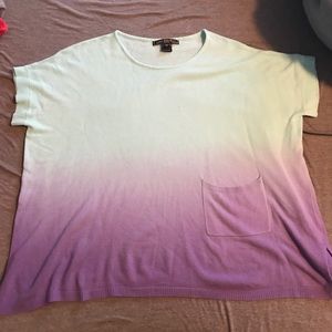 loose fitting t-shirt style sweater